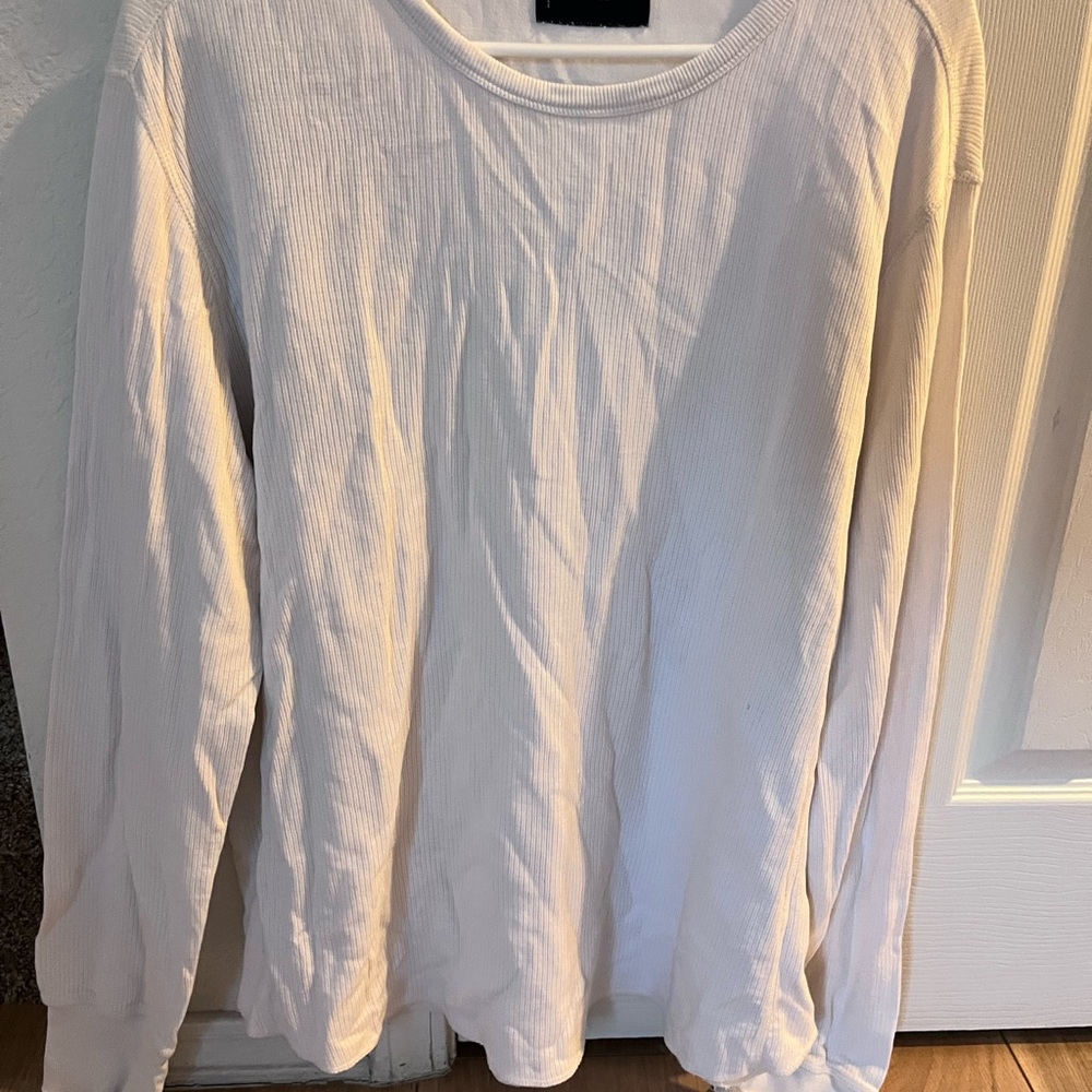 Lucky Brand Ribbed Long Sleeve Top